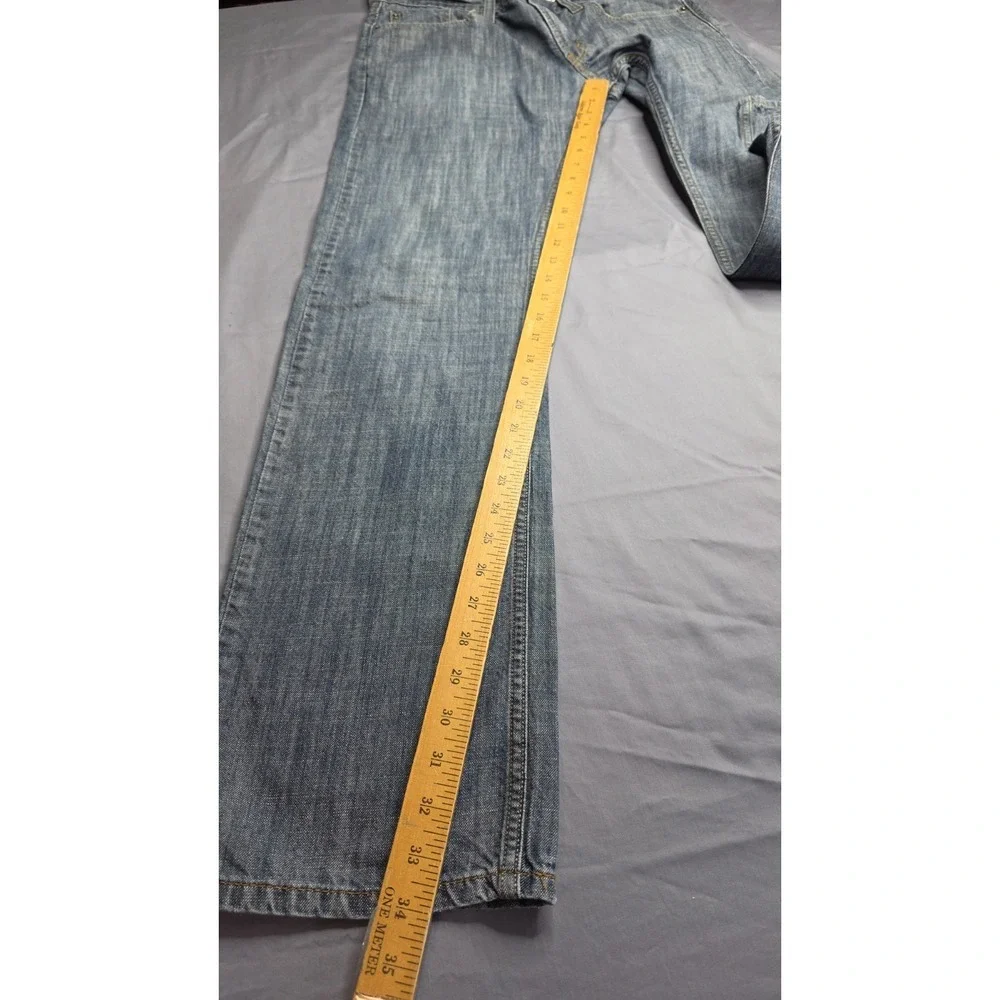 Men's 2000's Levi's 514 Slim Straight Leg Light Medium Wash Jeans 34x34